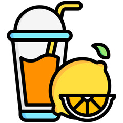 smoothie icon often used in design, websites, or applications, banner, flyer to convey specific concepts related to healthy food.