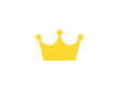 シンプル王冠アイコンA：黄色