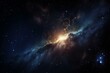 An impressive drawing of a falling star amidst a galaxy of stars. Generative AI