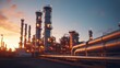 © twilight mist - Oil and Gas Industrial zone, the equipment of oil refining