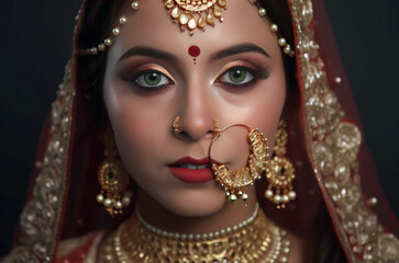 Indian bride. Generate Ai