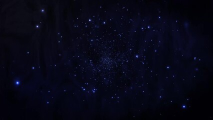Wall Mural - galaxy background particles blue star