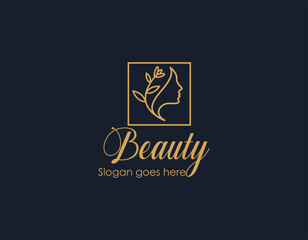 Wall Mural - facial skincare logo face design inspiration