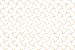 Geometric seamless pattern with gold wavy line, ornamental repeat background in oriental and art deco style with grid line, png transparent.