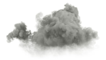 Aufkleber - Isolated darkness mysterious carbon clouds on transparent backgrounds 3d rendering png file