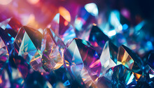 Crystal Kaleidoscope: A Spectrum Of Prismatic Radiance, Diamond Texture