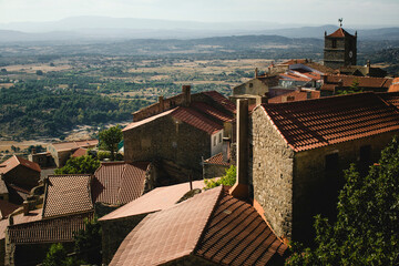 Sticker - View of Monsanto from the medieval castle, Portugal.