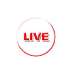 Live streaming symbol Online broadcast icon The concept of live streaming for selling on social media