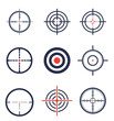 © Pro_Art - A set of sights and targets with a red dot in the middle