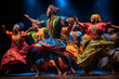 © Maksym - The spirited dance of a group of performers dressed in vibrant African attire, capturing the energy and rhythm of African culture