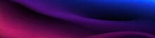 Black Blue Violet Purple Maroon Red Magenta Silk Satin. Color Gradient. Abstract Background. Drapery, Curtain. Folds. Shiny Fabric. Glow Glitter Neon Electric Light Metallic. Line Stripe. Wide Banner