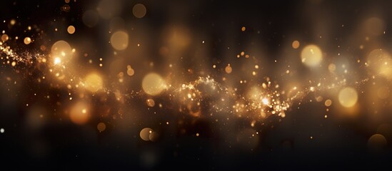 defocused golden drops pattern, abstract yellow light wallpaper, generative AI