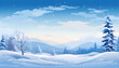 © MAJGraphics - Winter Charming Vector Illustration of a Snowy Forest Landscape