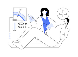 Sticker - Chromosomal abnormality diagnosis abstract concept vector illustration.