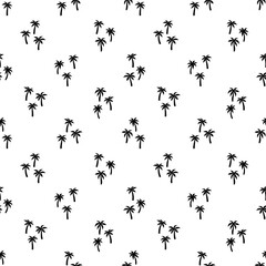Wall Mural - palm tree seamless pattern. repeating cute palms background for prints. repeated modern flowers desi
