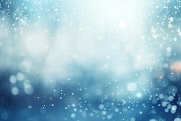 Out of focus blurred winter season abstract nature background with lots of bokeh. ai generative.