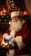 © Bnetto - Portrait of a nice and friendly Santa Claus smiling at camera in photo studio production.