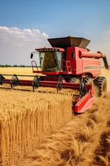 Wall Mural - wheat harvester machine wheat harvester machine