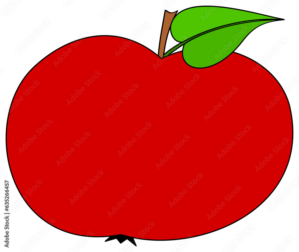Cartoon Red Apple Icon Fruit Illustration Stock Illustration Adobe Cartoon red apple icon fruit illustration stock illustration adobe