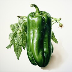 Wall Mural - green peppers