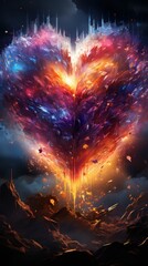 Wall Mural - background with stars