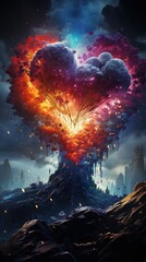 Canvas Print - earth in space