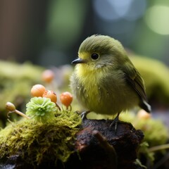 Wall Mural - yellow weaver bird