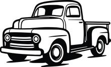 Pickup Truck Vector Logo Art