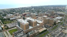 Aerial Video Jennie Sealy Hospital Galveston Texas