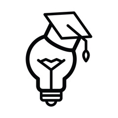 Poster - Education innovation idea vector icon