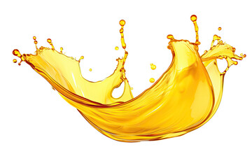 Wall Mural - Cooking Olive pale yellow oil swirl splash isolated on clean png background, engine motor fuel oil for vehicles, liquid flowing in form of wave,  with Generative Ai.