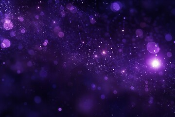 Abstract purple sparkle particles background