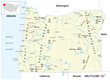 © lesniewski - Vector map of the US state of Oregon