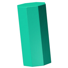 Light green octagon 3D