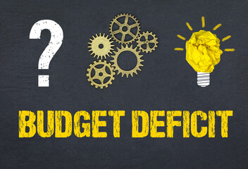 Canvas Print - Budget deficit	
