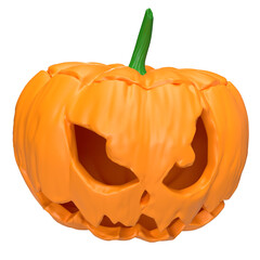 Wall Mural - The  jack o lantern  3d png  for halloween concept