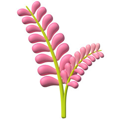 Poster - Pink flower 3D