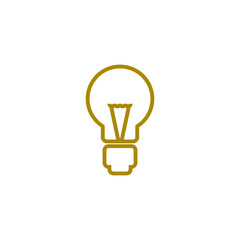 Poster - Light bulb icon isolated on transparent background