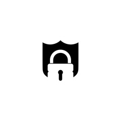 Canvas Print - Security padlock icon isolated on transparent background