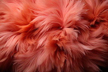 Aufkleber - Beautiful trends fur pattern texture background. Macro photography view.  Generative AI technology.