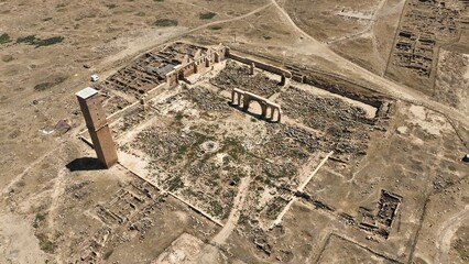 Wall Mural - Harran Ancient City is located in Şanlıurfa. The city is on the UNESCO World Heritage Tentative List. A photograph of the ancient city taken with a drone.