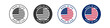 © Connect - Made in USA icon. American product signs. National badge symbol. Quality symbols. Business sticker icons. Vector isolated sign.