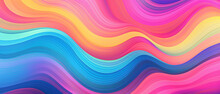 Seamless Abstract Psychedelic Wavy Background For Long Waves