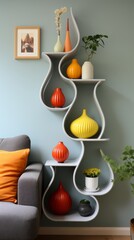 Wall Mural - Modern shelves 