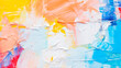 canvas print picture - Bunte Ölfarben auf Leinwand. Generiert mit KI