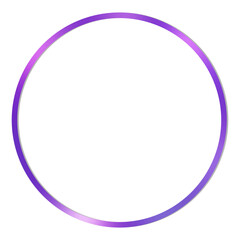 Poster - Glossy Purple Circle. Can be used as a Text or Photo Frame.