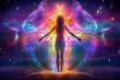 © Adrian Grosu - Energy healing and spiritual therapy abstract concept background illustration