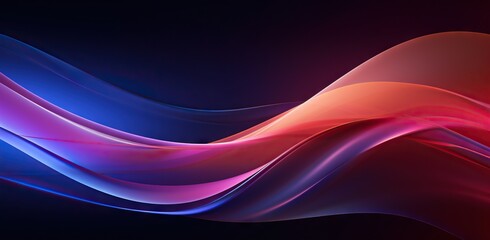 Wall Mural - an abstract design with some colors, in the style of luminous 3d objects, violet and pink