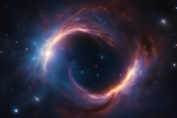 Wall Mural - stellar galactic nebulae surround the dark matter between them