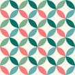 green pink blue Seamless geometric pattern of circles on white background. Simple geo pattern. Clothing fabric print. Seamless trellis background